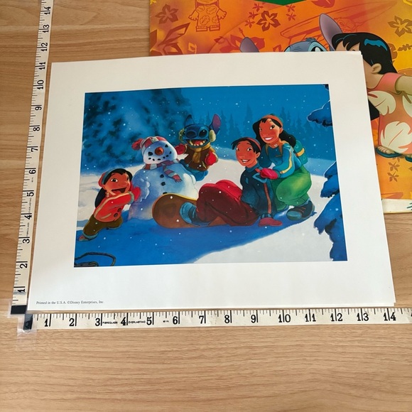 LILO & STITCH Set of 4 Lithograph Disney Store - Picture 8 of 10